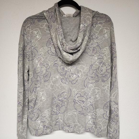 Disney Parks Forever Collection By Junk Food Gray Thumper Womens Hoodie Size M - Picture 2 of 7